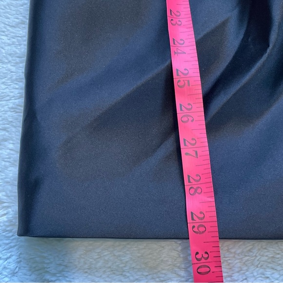 Bill Levkoff Black Strapless Sweetheart Satin Mini Dress Fancy Formal Wedding - Picture 7 of 9